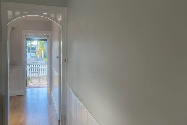 VJ board with dido rail, plastering and painting